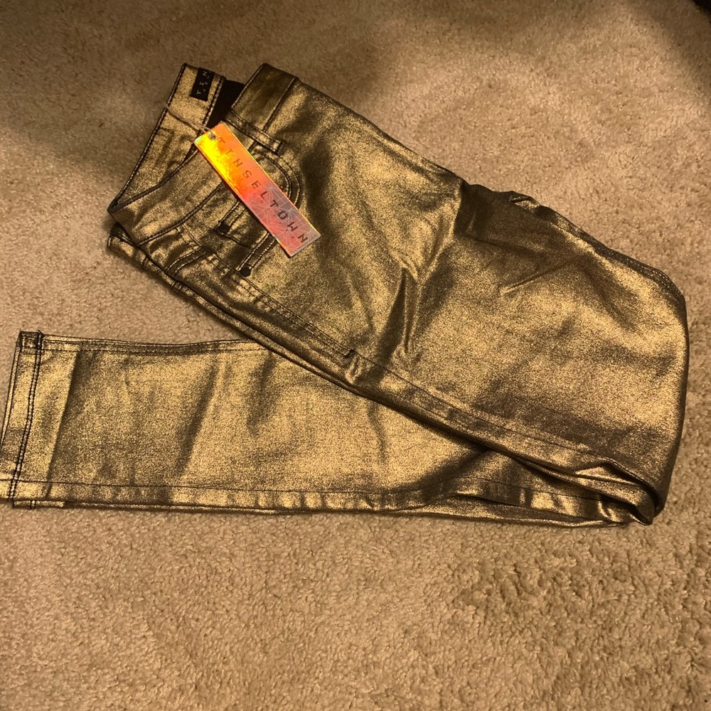 Gold Shimmer Jeans
